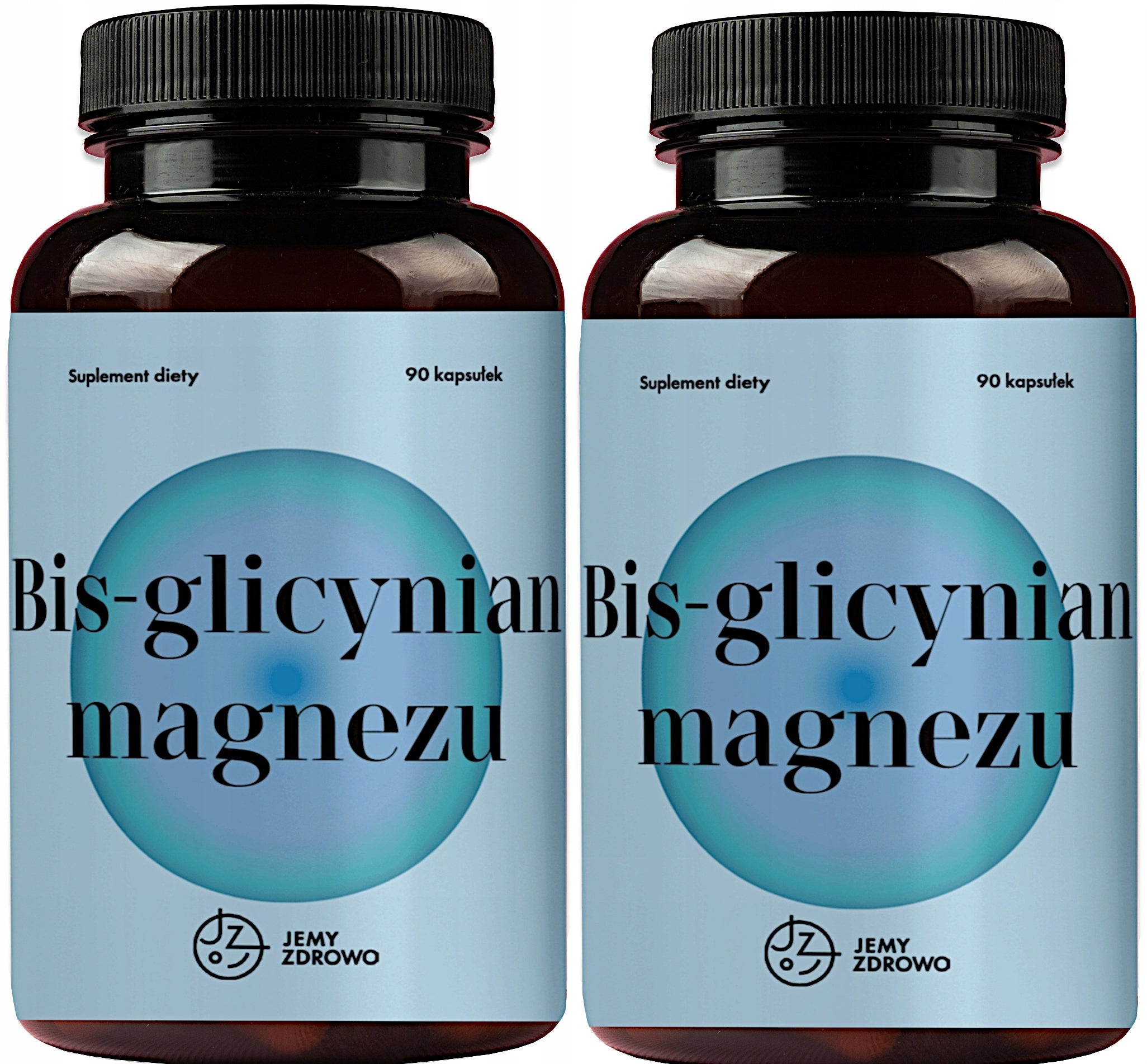 Glicynian Magnezu Jemy Zdrowo 180 Kapsułek 375mg w dziennej dawce