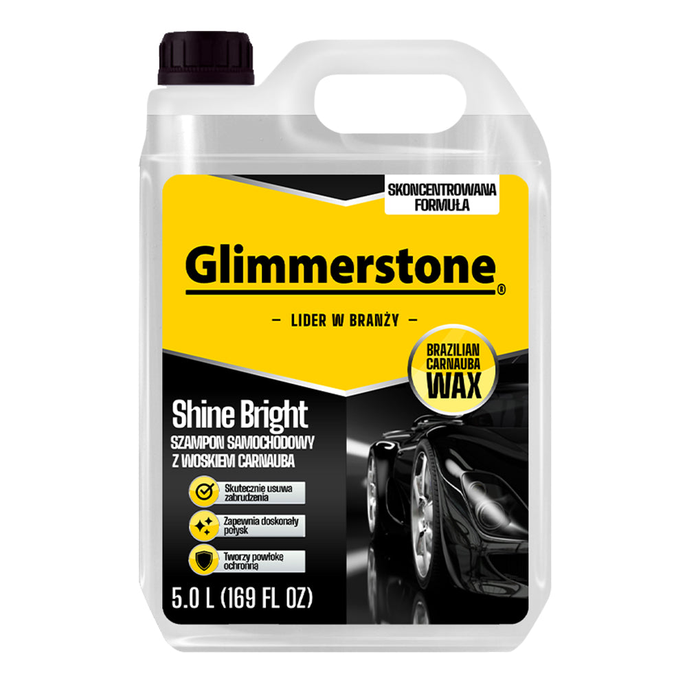Glimmerstone CAR SHAMPOO WITH WAX CARNAUBA 5L - PROVEN QUALITY Packaging status original