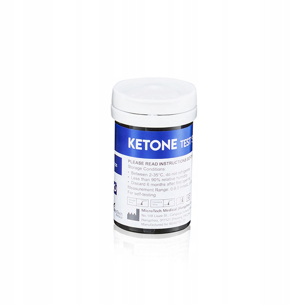 GluKeto Meter – Ketone Strip Tests 50pcs Measuring Strips Medical device no