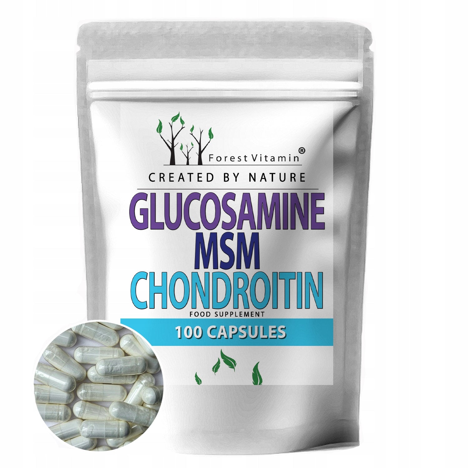 Glucosamine MSM Chondroitin 100caps SUPER SET FOR JOINTS KNEES BONES