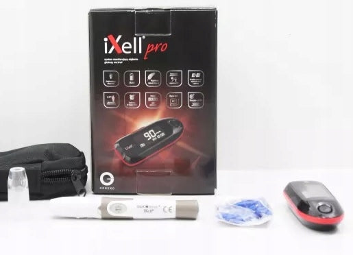 Glucose Meter Genexo Ixell PRO New Complete Set + 50 Strips Warranty PL Packaging status original