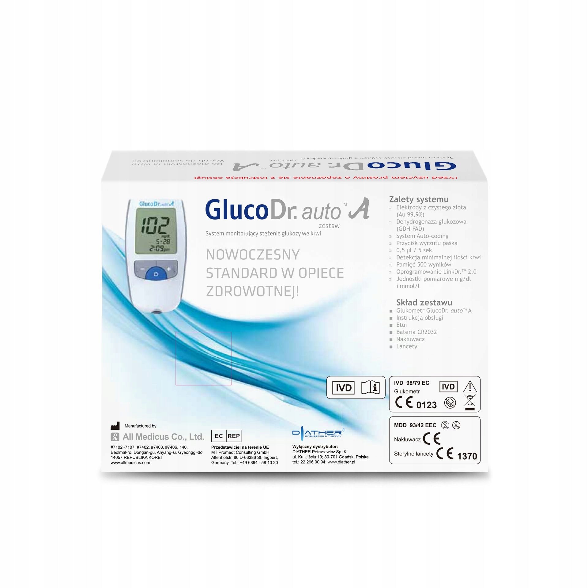 Glucose Meter GlucoDr. auto A Medical device yes