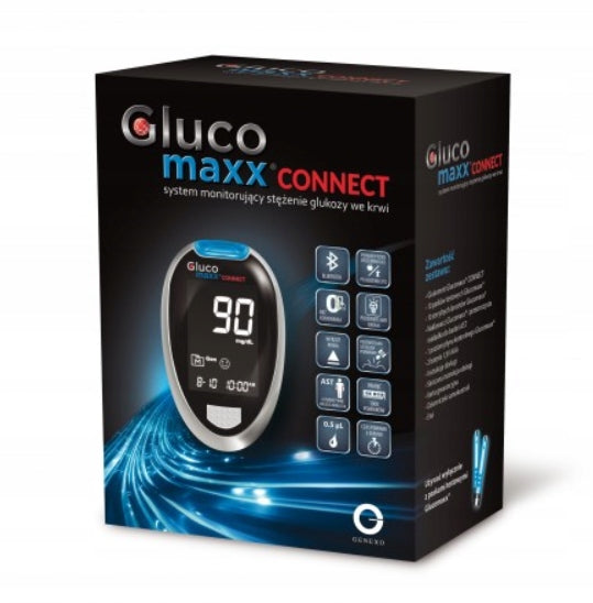 Glucose meter Genexo Glucomaxx CONNECT mg/dl warranty distribution PL Packaging status original