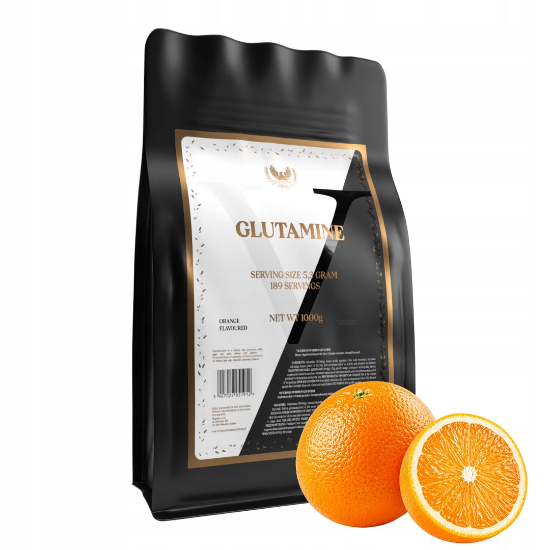 Glutamine 1000g Glutamine 1kg Orange Intestinal Regeneration Victorious