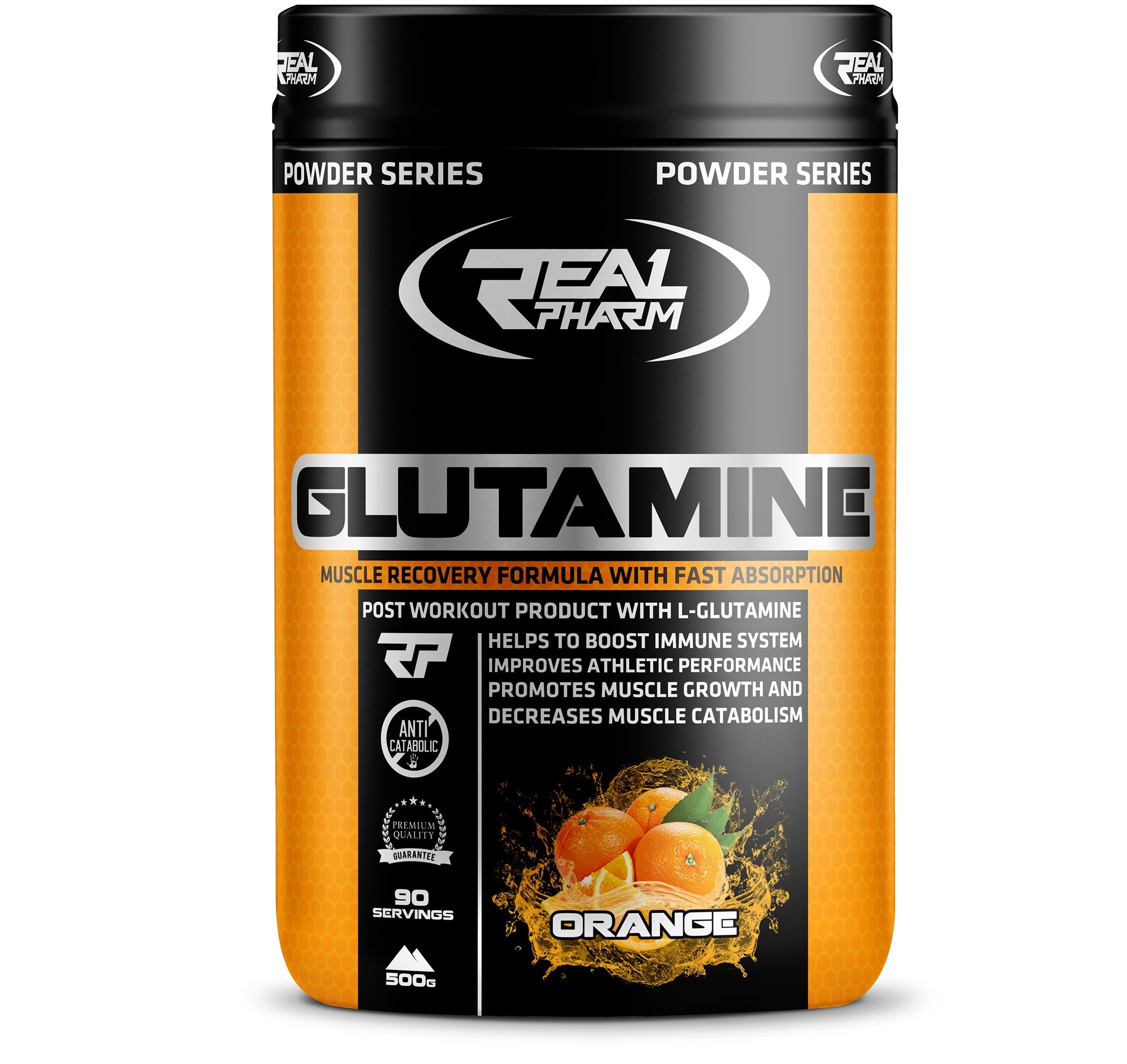 Glutamine Powder Real Pharm Glutamine 500g Real Pharm 500 g lemon