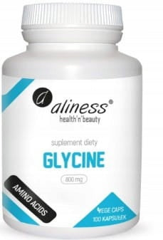 Glycine 800 mg 100 vege capsules ALINESS glycine