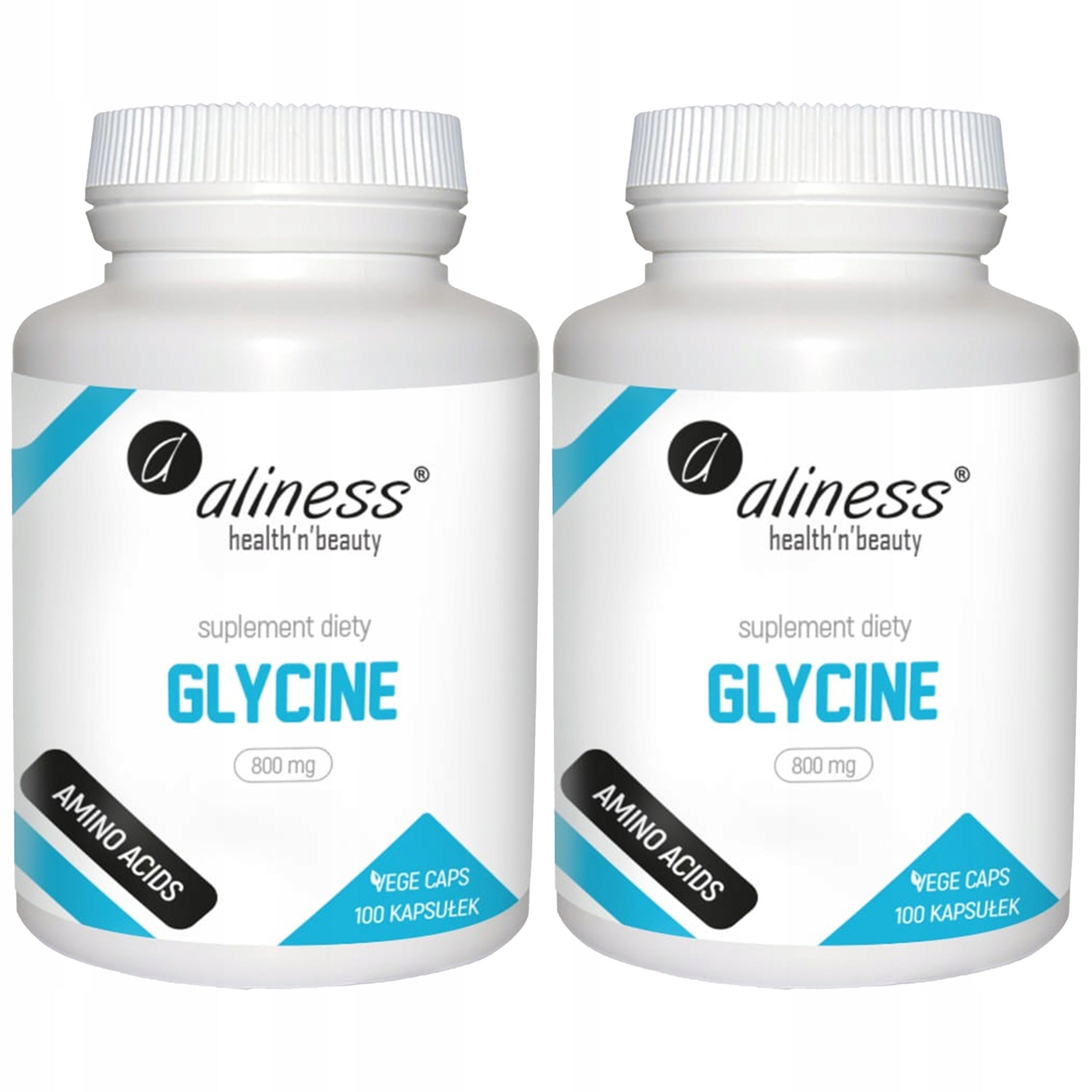 Glycine 800mg Amino Acid 2x 100 kaps Stress Memory Nerves Regeneration ALINESS