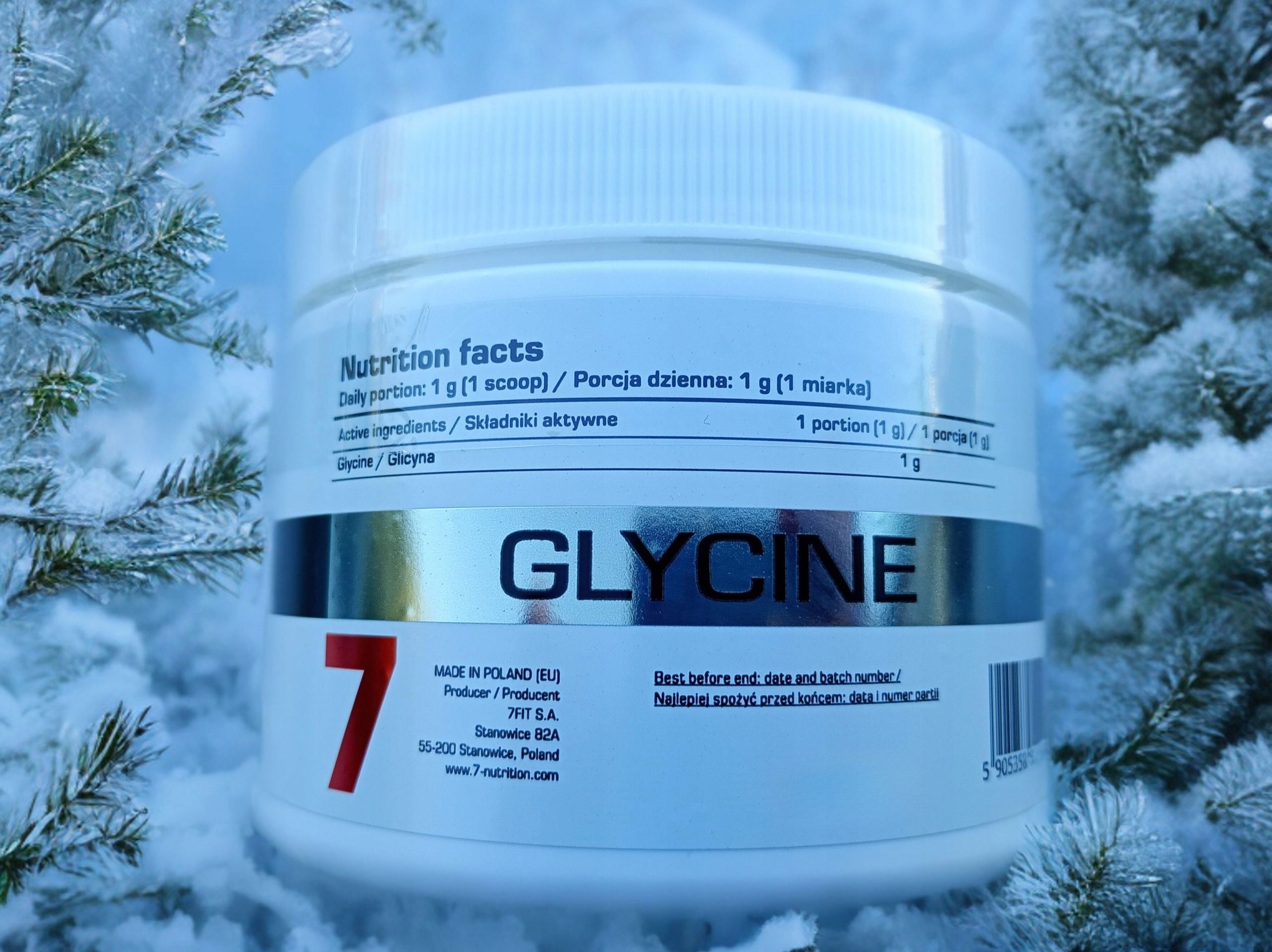 Glycine Pure Amino Acid Powder 250g Supplement Pure Amino Acid Expiration date at least six months from the date of purchase