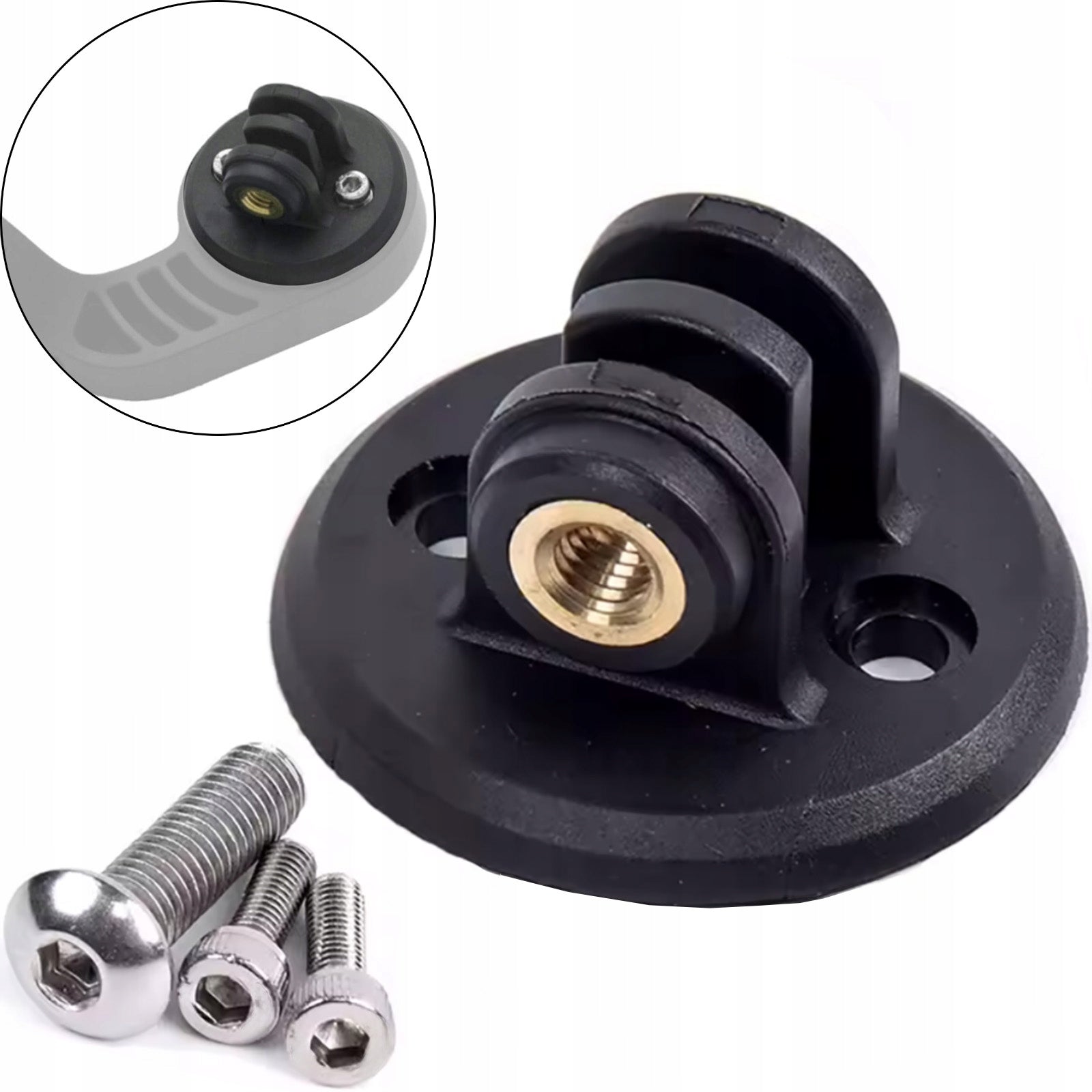 GoPro SJCAM Camera Adapter Flashlight Lights for GARMIN Bicycle Mount