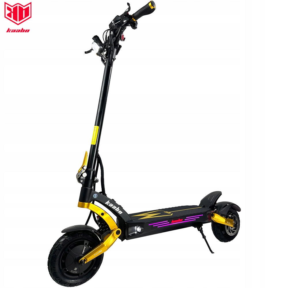 Gold Kaabo Mantis King GT 60V 24Ah Electric Scooters 1100W*2 Dual Motor