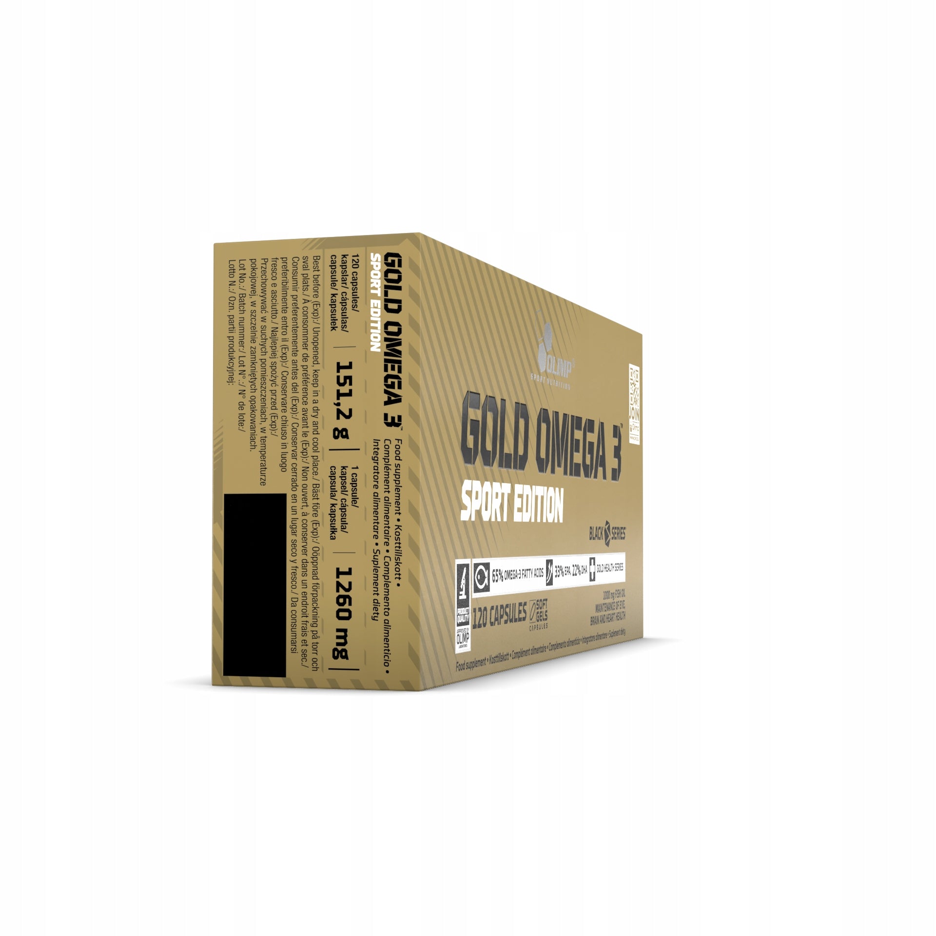 Gold Omega 3 Sport Edition OLIMP 120 capsules heart brain Manufacturer code 5901330030581