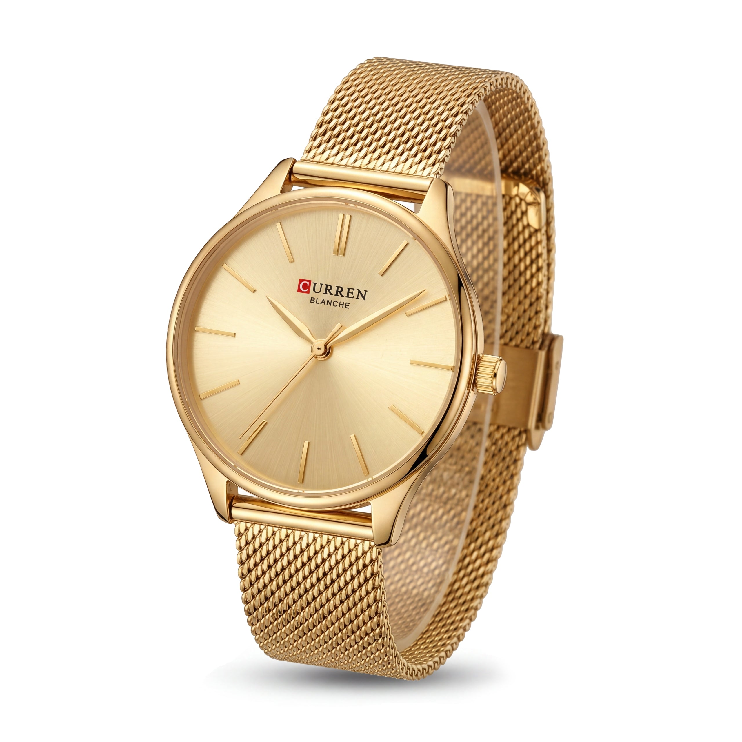 Gold Watch Curren Blanche Comfortable Bracelet Simple and Elegant