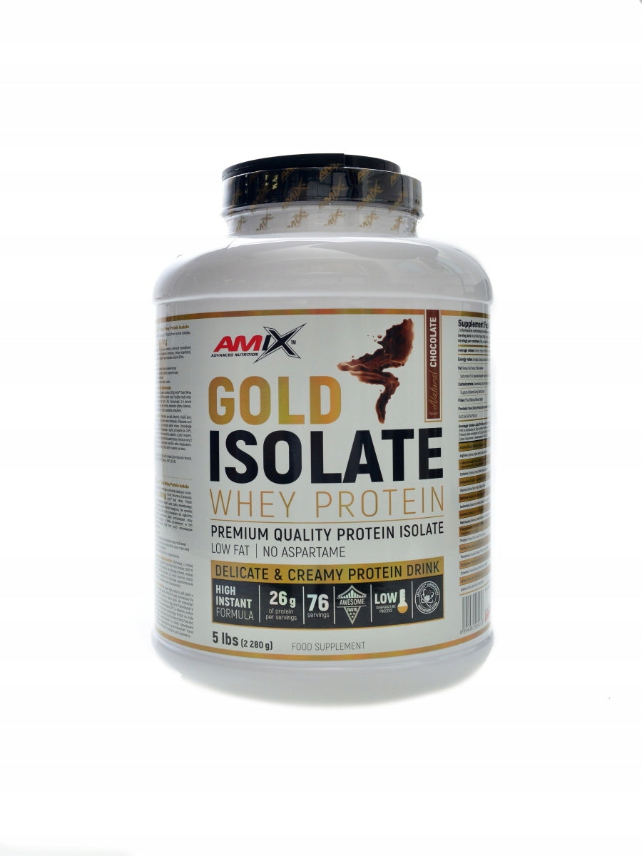 Gold Whey protein isolate 2280g natural čokoláda