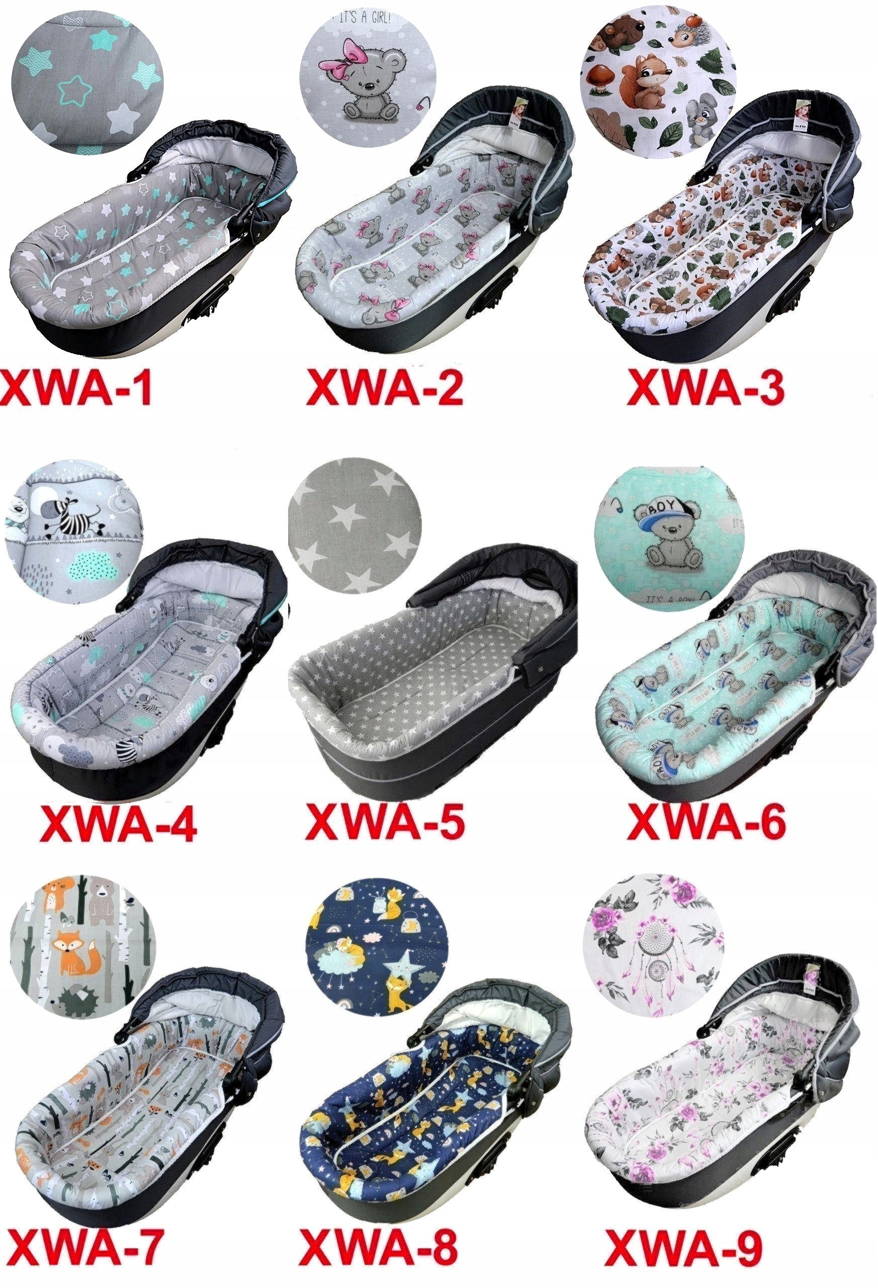 Gondola PROTECTOR + Mattress + Pillow BEDDING BACON FOR GONDOLA CARTRIDGE Manufacturer code alb
