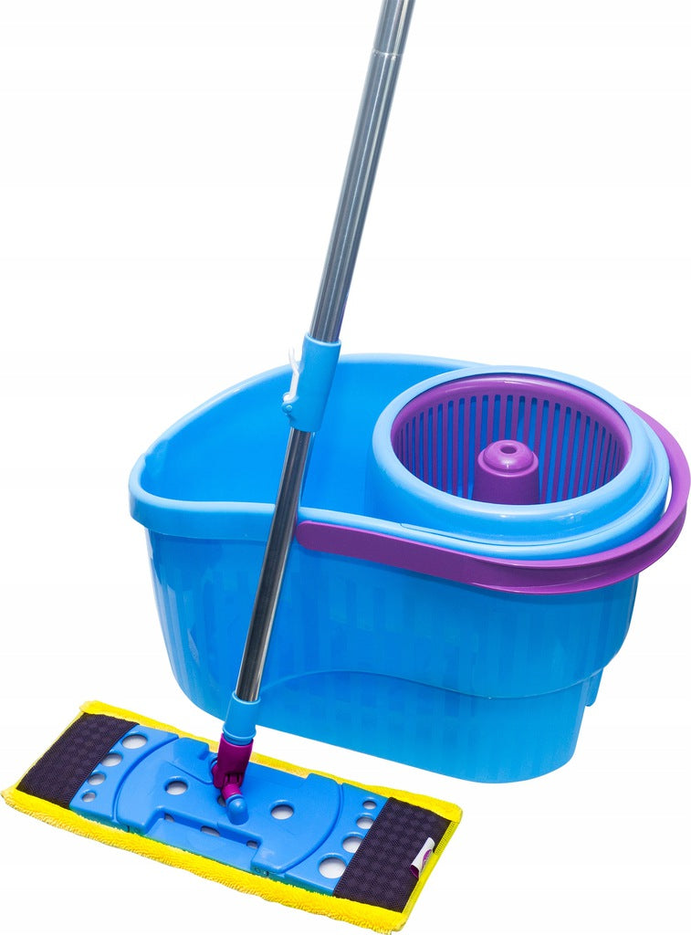 Gosia Mop Flat Rotary Set Yellow Microfiber Effective Cleaning Brand Gosia