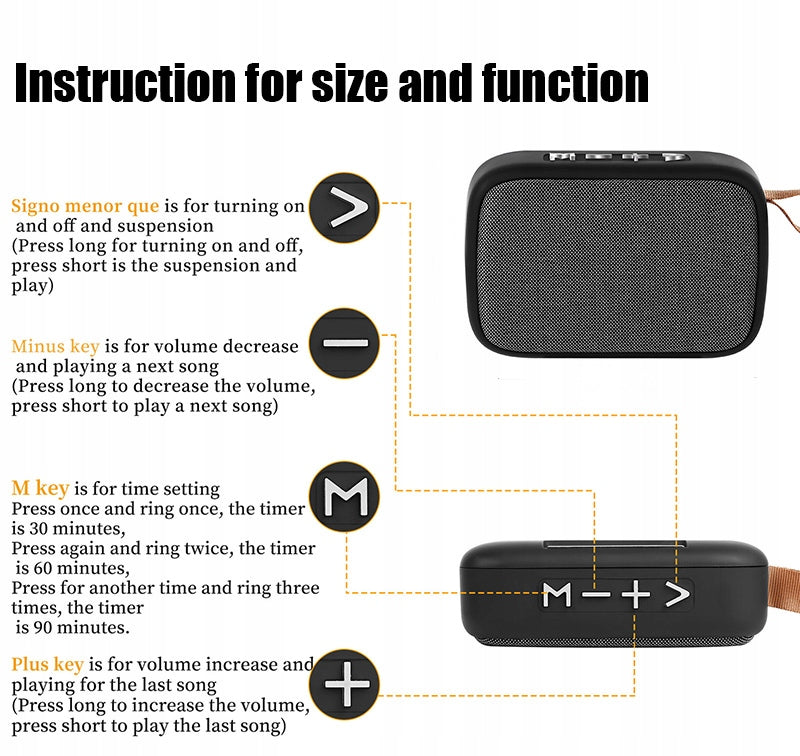 Głośnik Bezprzewodowy TABLEPRO MG2 Bluetooth Batteries included no