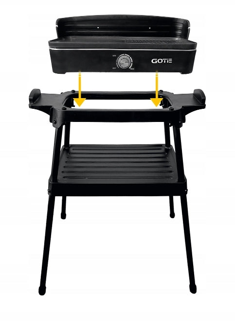 Gotie GGE-2000 Electric Grill Standing Garden Table Large 2200W 5LAT Brand no brand