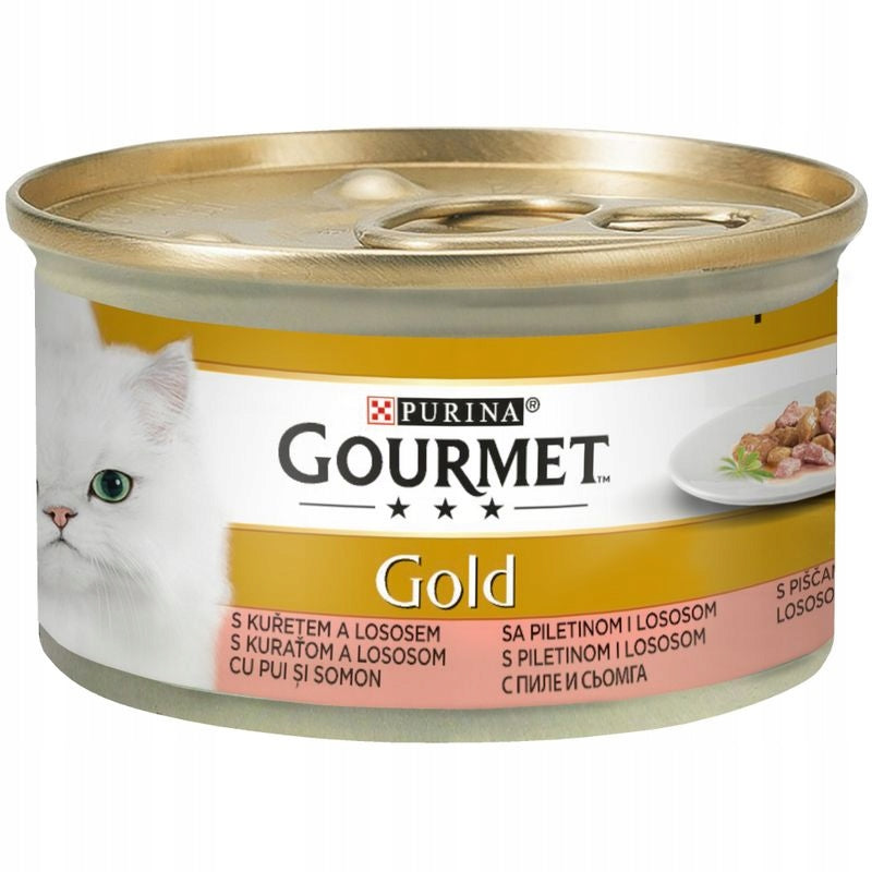 Gourmet Gold 12x85 g | EXQUISITE PIECES IN SAUCE | Cat food from Germany Brand Gourmet