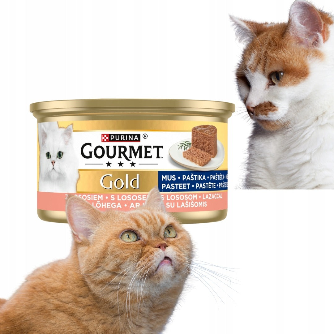 Gourmet Gold Wet Food for Adult Cats Mousse with Salmon 85 g Product weight 2.2 kg