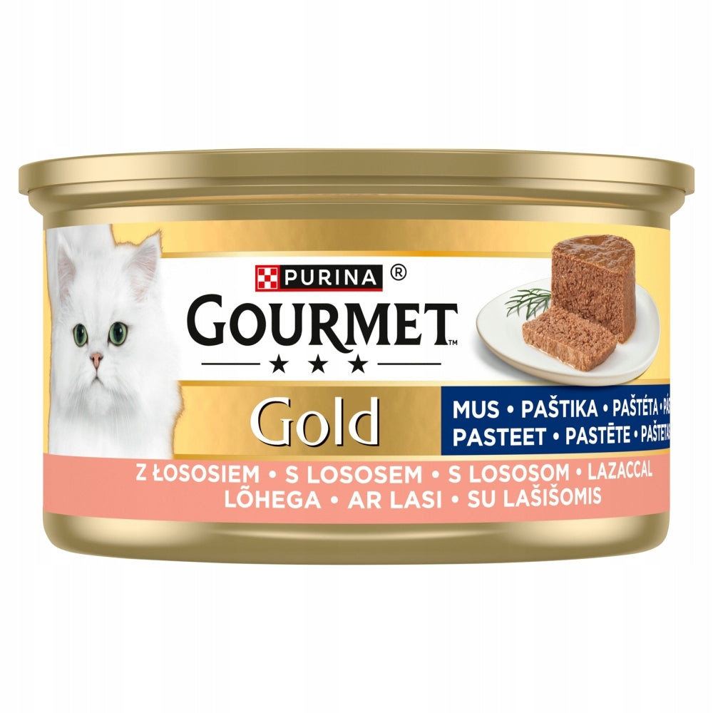 Gourmet Gold Wet cat food salmon, lamb, veal 85g x12 MIX Manufacturer code 5906924002302