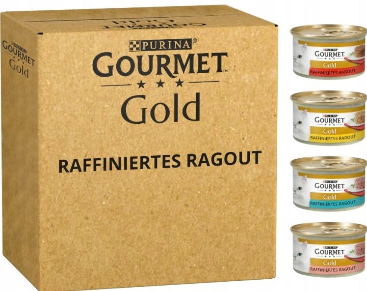 Gourmet Ragout 24X85G PIECES IN JELLY MIX OF FLAVORS