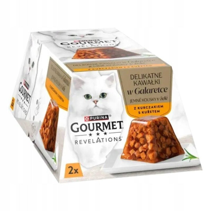 Gourmet Revelations Chicken in Jelly for Cat Wet Food 2x57g