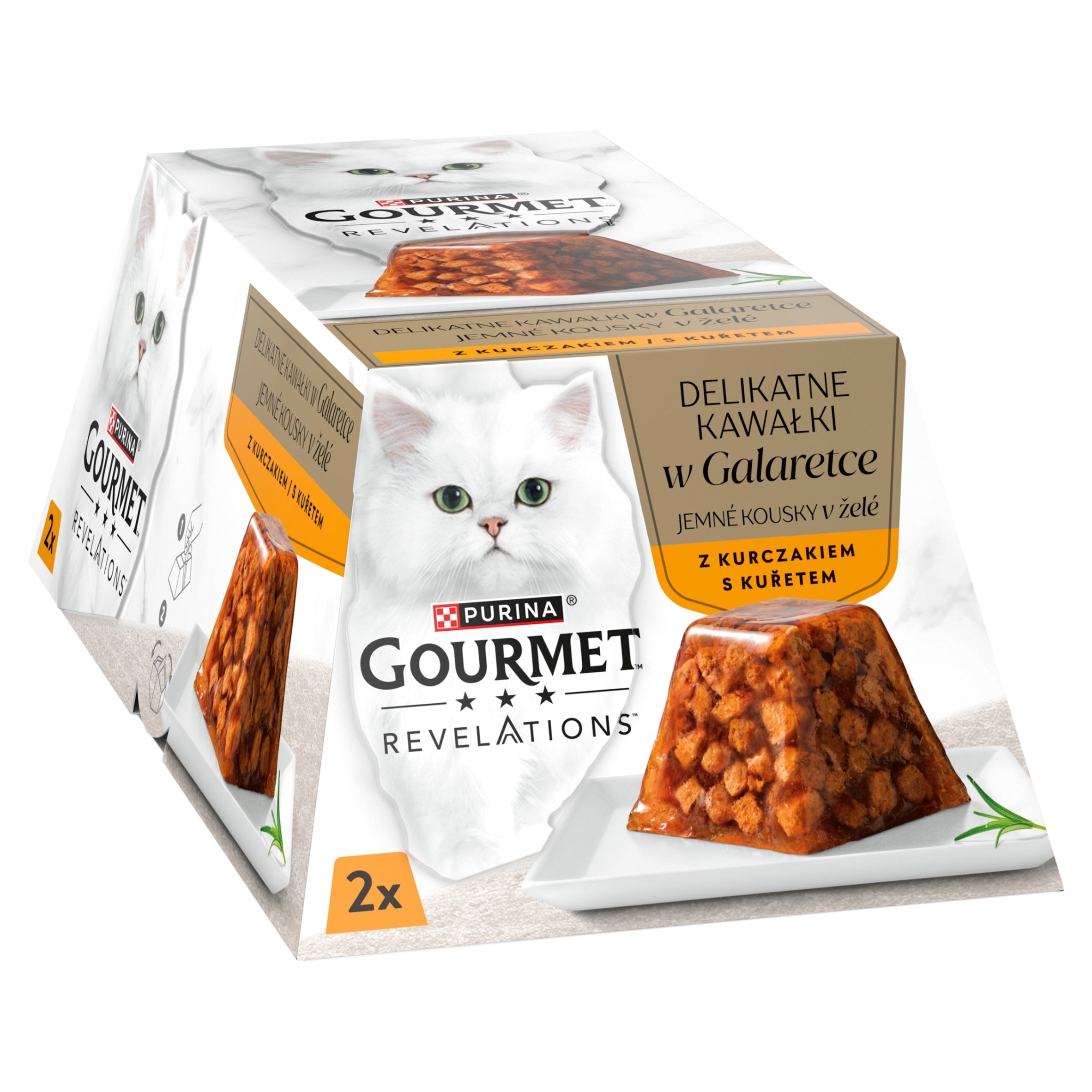 Gourmet Revelations Wet Cat Food with Chicken in Jelly 2 x 57 g