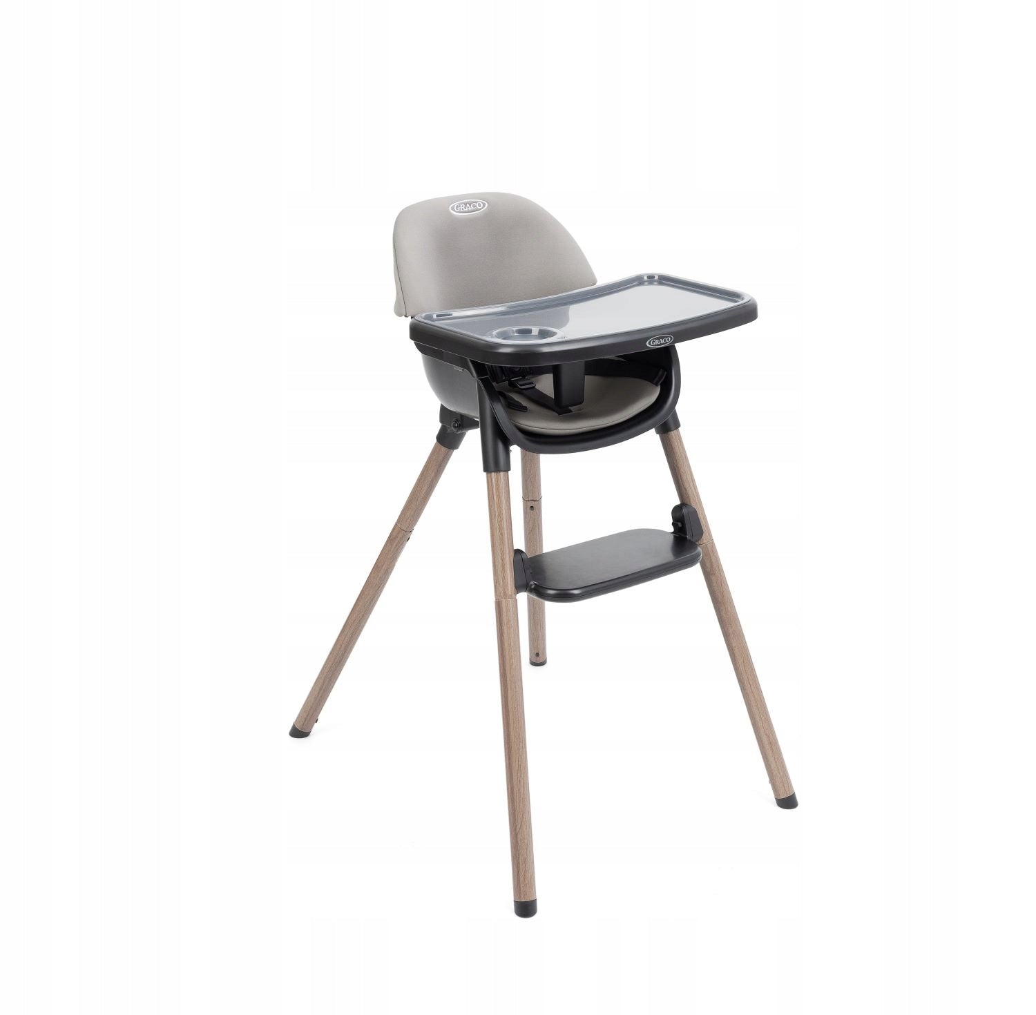 Graco Presti Baby Feeding Chair 3 in 1 with Compact Grey