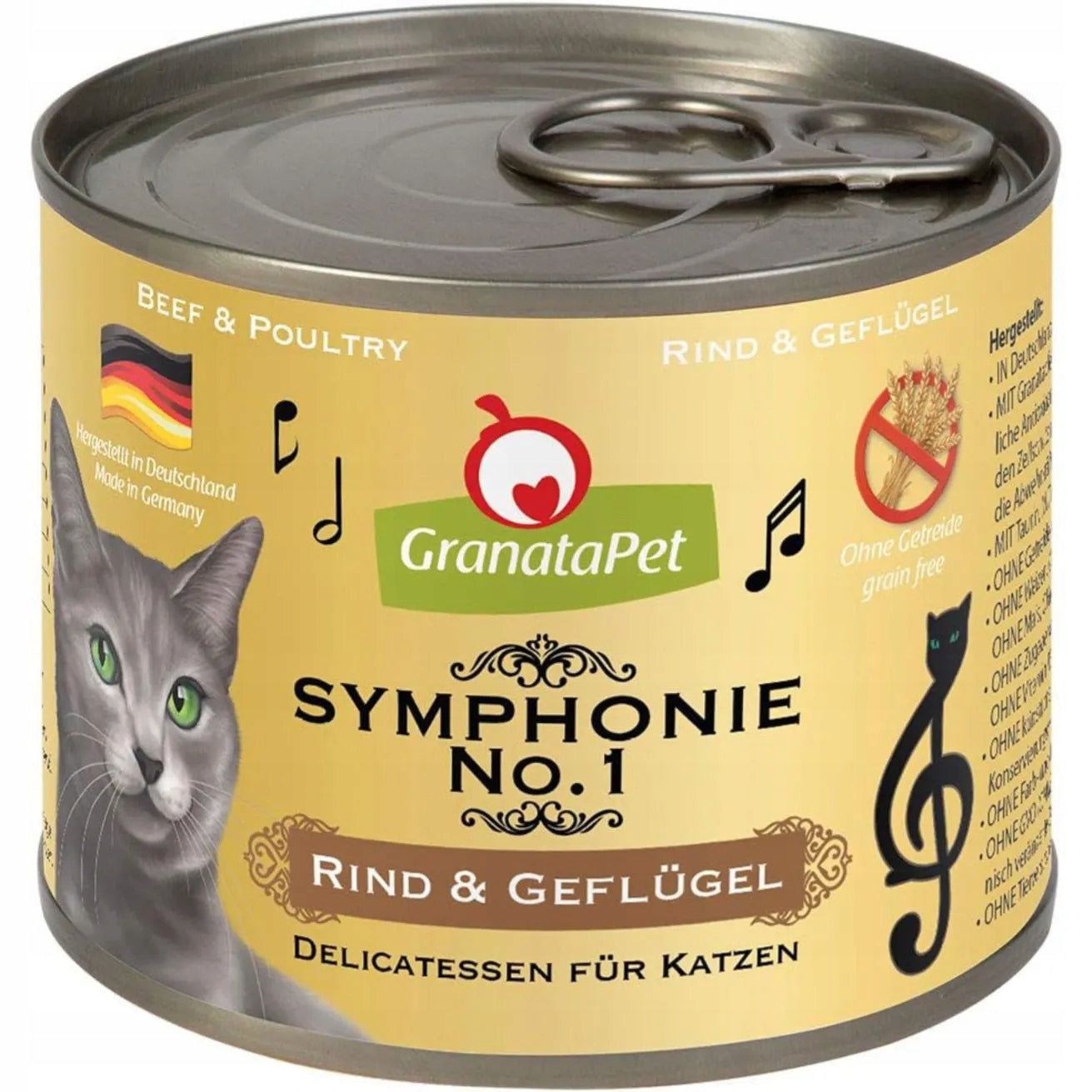 GranataPet Symphonie No.1 beef and poultry 200 g can for cats