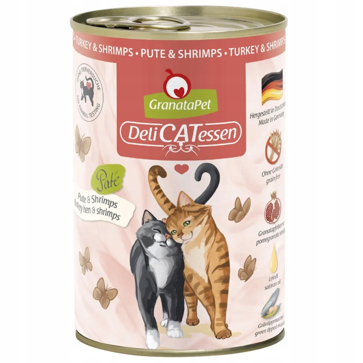 Granatapet DeliCatessen Turkey and Shrimp 400 g grain-free cat tins