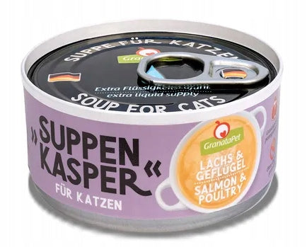 Granatapet Suppenkasper Salmon with poultry 70g cat soup