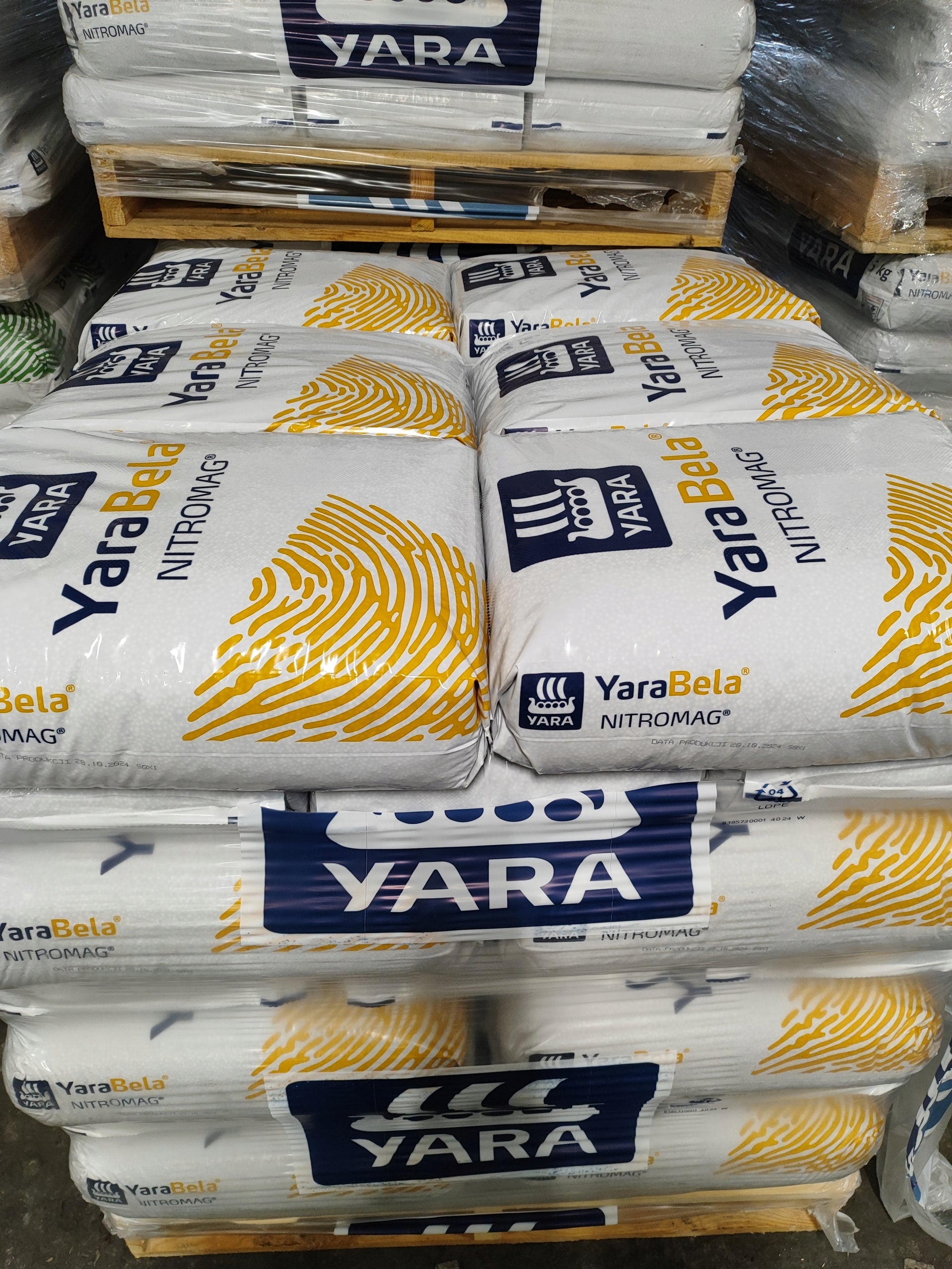 Granulated nitrogen fertilizer Yara Bela Nitromag 25 kg Manufacturer YARA