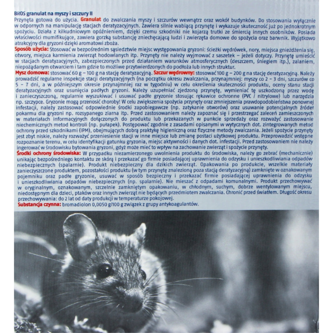 Granules for mice and rats Bros 1 kg Manufacturer code 1770