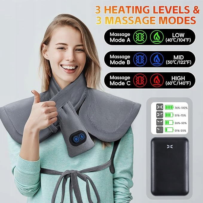 Graphene Heating Pad Neck Massage Arms Rechargeable 10 000mAh Manufacturer code B0FJXX6VC8