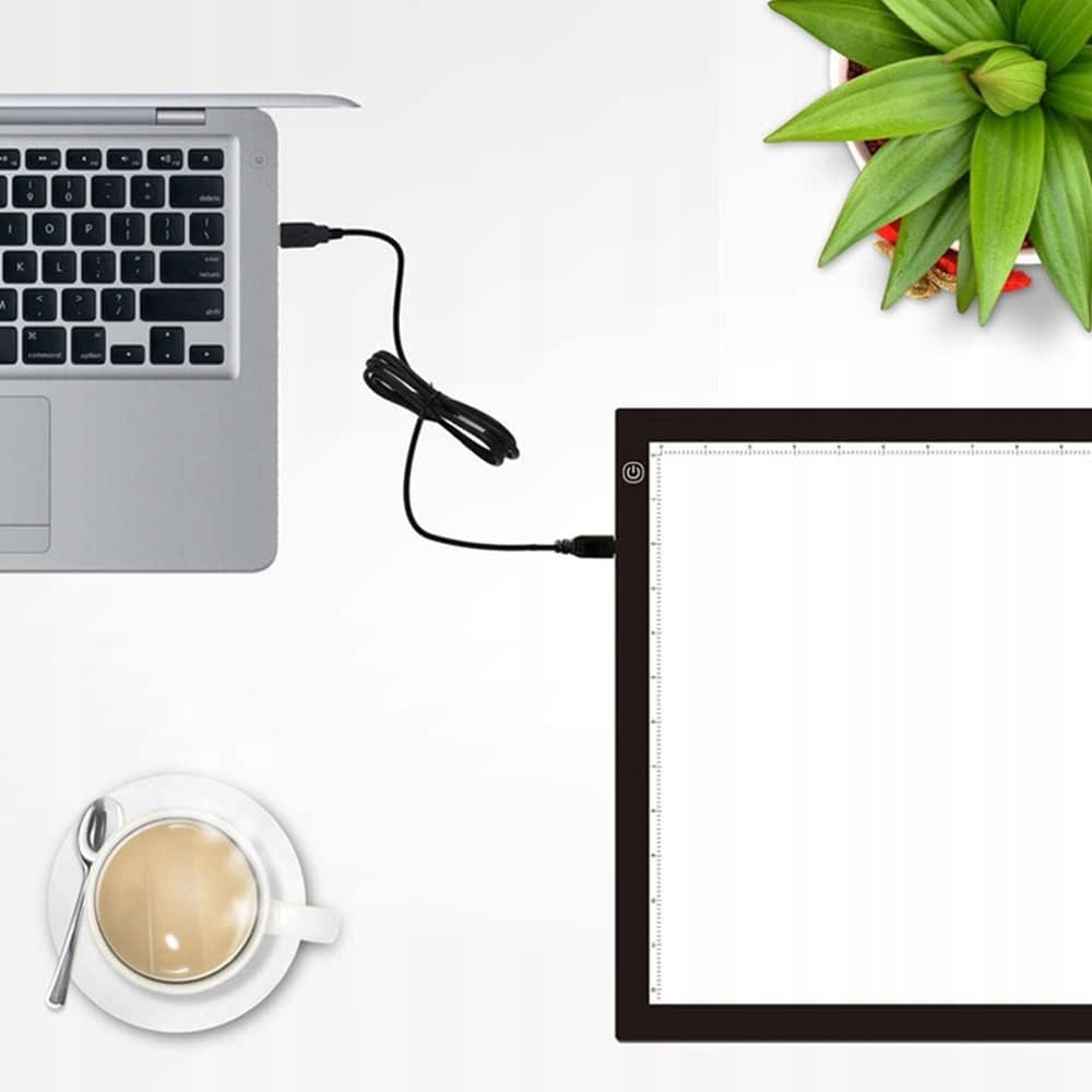 Graphics Tablet Backlit USB Cable Scale Size A4 LED Light Box Packaging status original