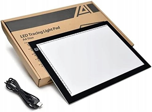 Graphics Tablet Backlit USB Cable Scale Size A4 LED Light Box