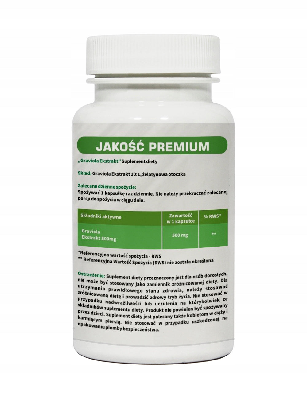 Graviola 60 capsules 500 mg Joint pain, rheumatism Brand MedFuture