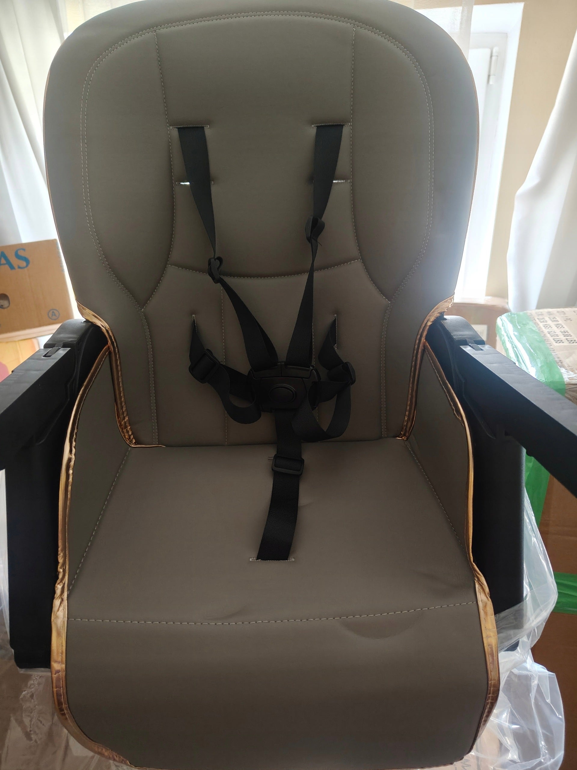 Gray Feeding Chair Brand Caretero