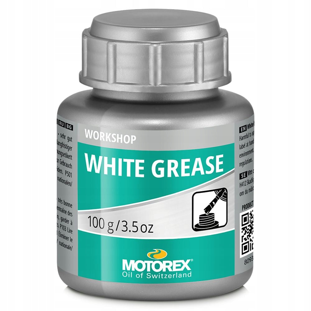Grease for assembly of moving parts Motorex White Grease with brush 100ml