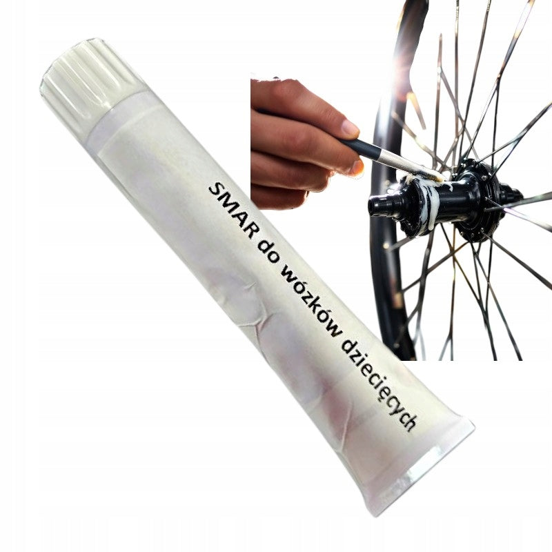 Grease for pram, for wheels, rack, chassis, 60ml Manufacturer code smar do wózków dziecięcych ŁT