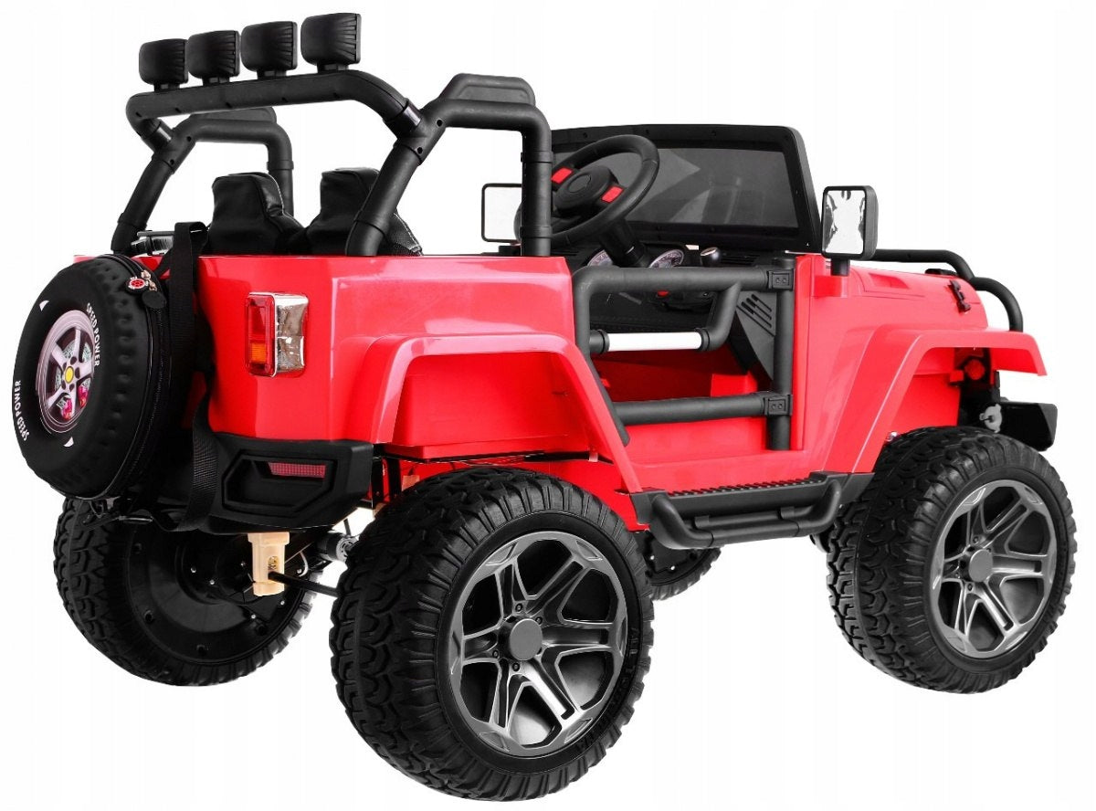 Great Jeep Monster 4x4 Battery Pack for Kids (Red) + Backpack and Cover Manufacturer code PA.WXE1688.CR