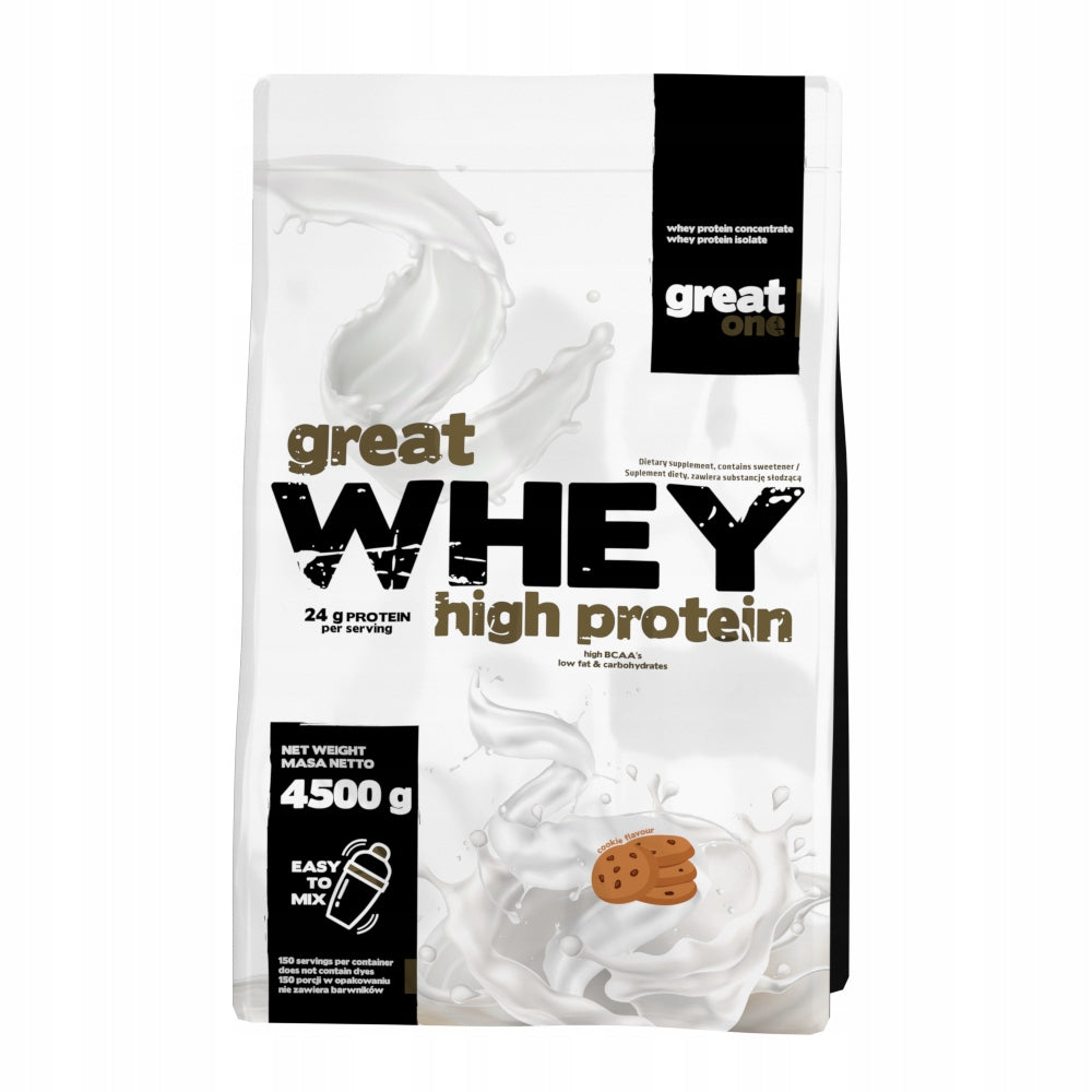Great One Protein Great Whey Concentrate Isolate WPC WPI 4500g Vanilla Delicious