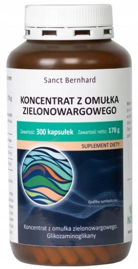 Green-lipped mussel 500 mg mussel concentrate Sanct Bernhard 300 kaps.