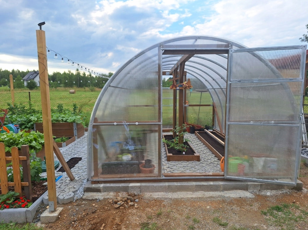 Greenhouse 3x6m polycarbonate 4mm Manufacturer code 3x6m 4mm 20x20