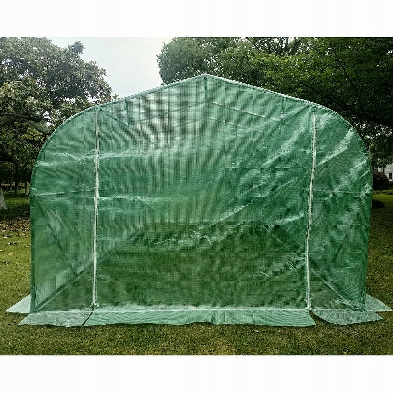Greenhouse Garden Foil Tunnel 18m2 6x3m UV Film 140g Zinc 12 Windows Manufacturer code GREEN01