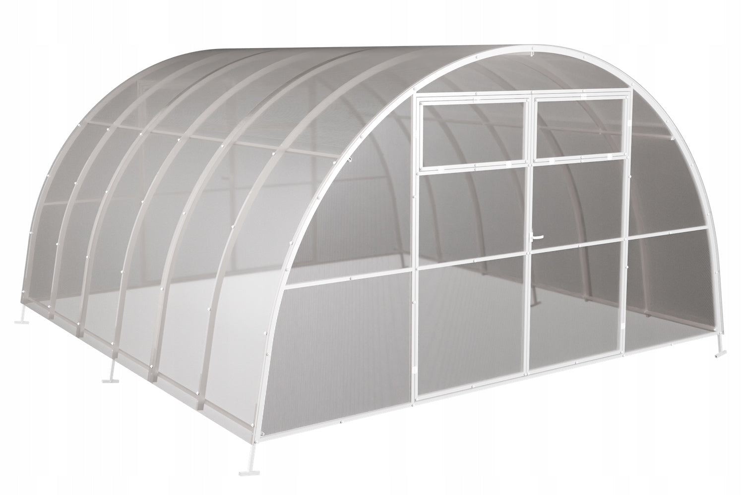 Greenhouse garden tunnel polycarbonate 4x10 m 8mm strong maxi profile 40x20 Thickness 8 mm