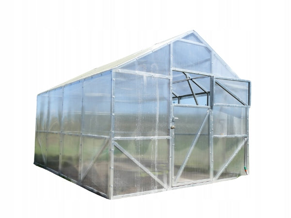 Greenhouse house made of polycarbonate 3x6 m PW 6 mm Strong profiles Steel Victoria Product weight with unit packaging 221 kg