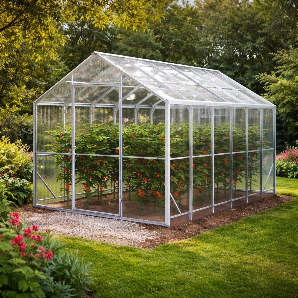 Greenhouse made of polycarbonate DOMEK 2,5x6 m profiles 40x20 polycarbonate 6mm Product weight with unit packaging 149.35 kg