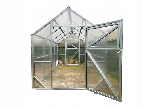 Greenhouse made of polycarbonate cottage 2x4 m PW 6mm Strong profiles Zinc Comfort Manufacturer code szklarnia-comfort-2x4-6mm