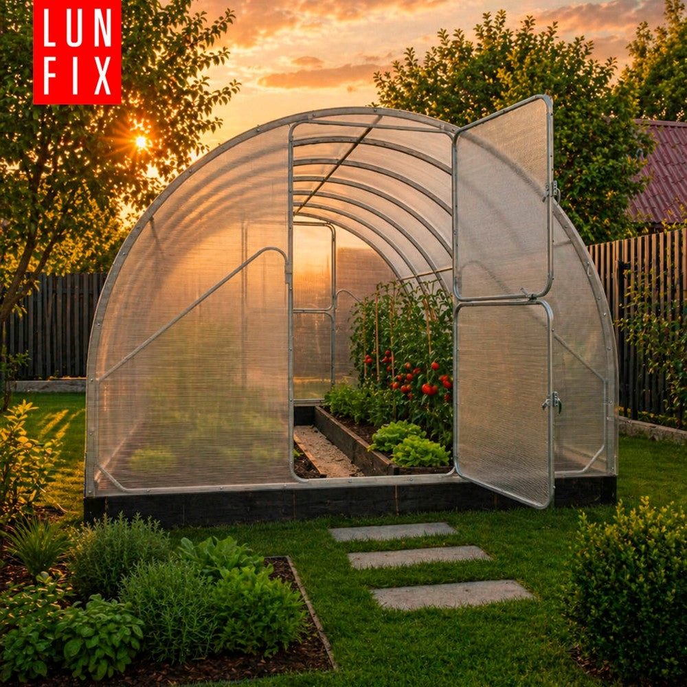 Greenhouse polycarbonate 3x10m Lun Fix garden 20x40mm polycarbonate tunnel 6mm Manufacturer Lun Fix